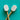 Knitting Needle Point Protectors - Natural Delicate Flower